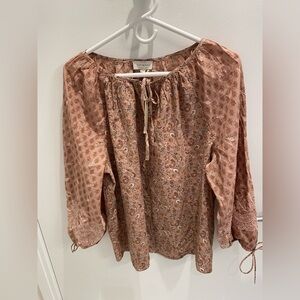 Lucky Brand, Vivienne blouse, 100% cotton, size XL, NWT